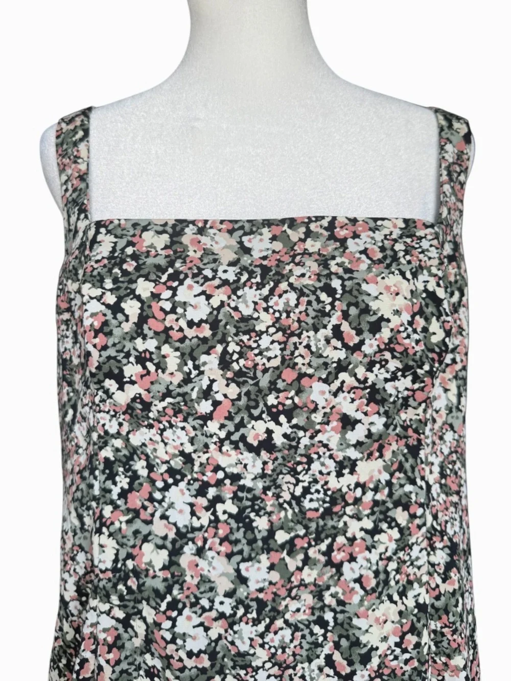 Abercrombie & Fitch Square Neck Floral Mini Dress Sz L